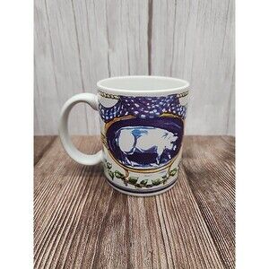 VTG Cooks Club Chef Pig & Rabbit Country Style Large Coffee Mug 14 oz